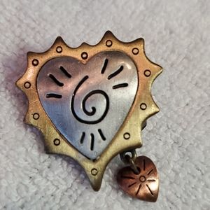 Heart brooch